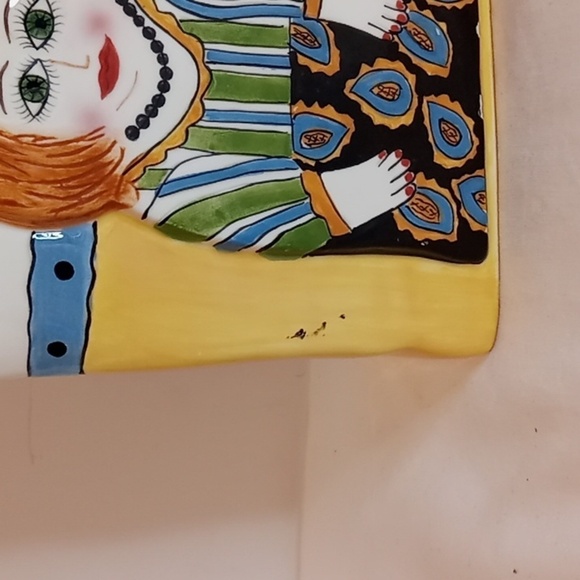 "ABBY" Ceramic Purse By Susan Paley For Ganz - Picture 4 of 9